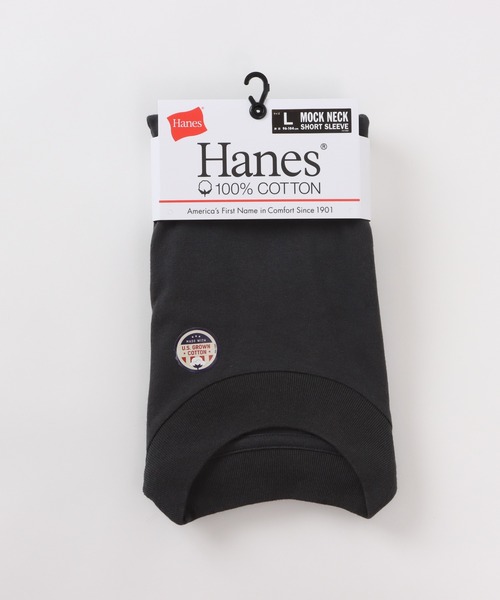 HANES（ヘインズ）の「【Hanes/ヘインズ】メンズ メンズ モックネックTシャツ（Tシャツ/カットソー・メンズ・ホワイト/ブラック/ダークグレー・SMALL/MEDIUM/LARGE/X-LARGE）」の15枚目の写真