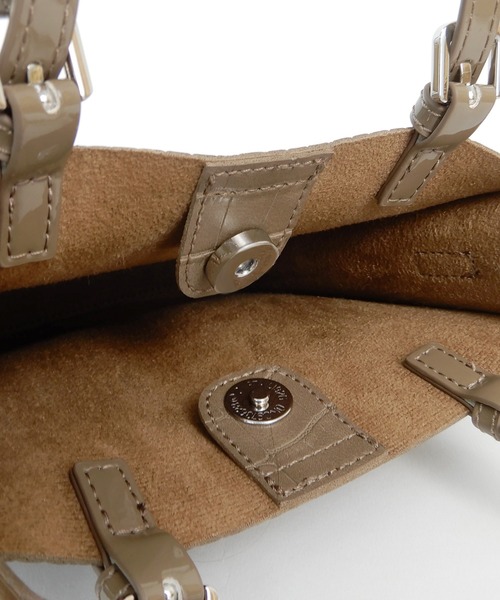 minia（ミニア）の「ベルテッドハンドルミニバッグ（トートバッグ・レディース・イエロー/ピンク/アイボリー/モカ・FREE）」の12枚目の写真