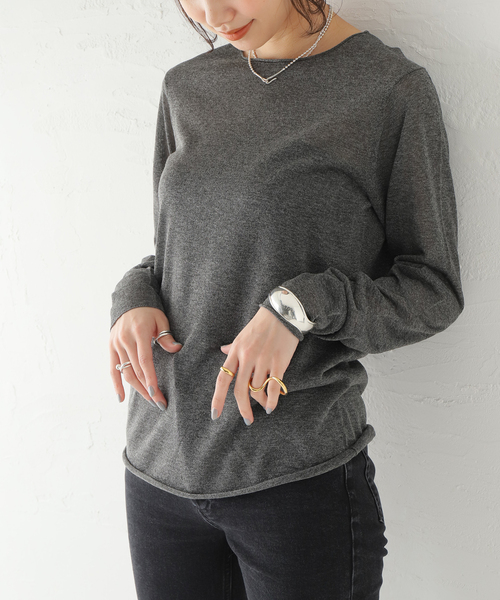 Plage - 【オシャレ☆人気☆plage】グレー　ニット　ラメ入りセーター Plage - 【オシャレ☆人気☆plage】グレー ニット ラメ入り