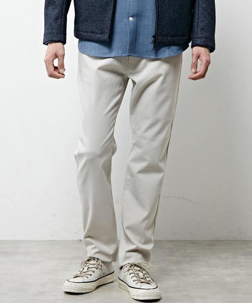 MEN'S MELROSE(メンズメルローズ)の「マルチファンクション5ポケットストロングテーパードパンツ(チノパンツ・メンズ・グレー/ブラック/ベージュ・3/4/5/2)」の1枚目の写真