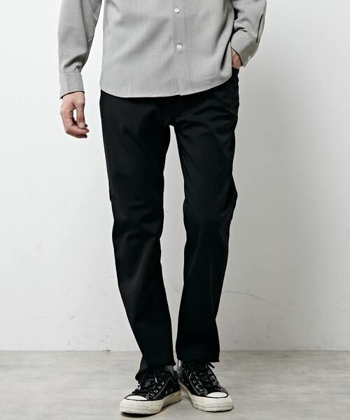 MEN'S MELROSE(メンズメルローズ)の「マルチファンクション5ポケットストロングテーパードパンツ(チノパンツ・メンズ・グレー/ブラック/ベージュ・3/4/5/2)」の2枚目の写真