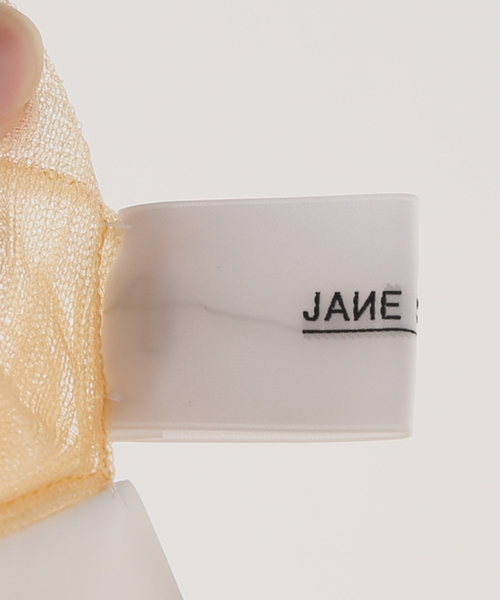 JANE SMITH◆SHEER BOAT NECK トップス/38/ナイロン/イエロー/23SKN-#717L IENA（イエナ）の「【JANE SMITH/ジェーンスミス】SHEER BOAT