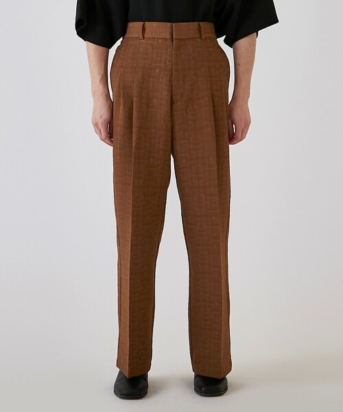 tk.TAKEO KIKUCHI（ティーケータケオキクチ）の「◆シャドウジャガードワイドストレートパンツ（その他パンツ・メンズ・ブラック系3/ダークグリーン系3/オレンジ系その他5・03/02）」の5枚目の写真