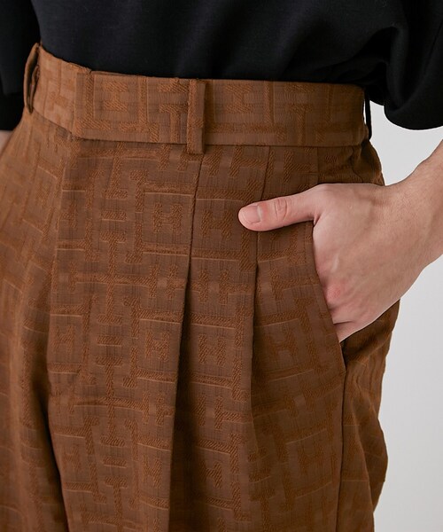 tk.TAKEO KIKUCHI（ティーケータケオキクチ）の「◆シャドウジャガードワイドストレートパンツ（その他パンツ・メンズ・ブラック系3/ダークグリーン系3/オレンジ系その他5・03/02）」の9枚目の写真