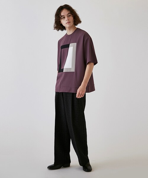 tk.TAKEO KIKUCHI（ティーケータケオキクチ）の「◆シャドウジャガードワイドストレートパンツ（その他パンツ・メンズ・ブラック系3/ダークグリーン系3/オレンジ系その他5・03/02）」の15枚目の写真