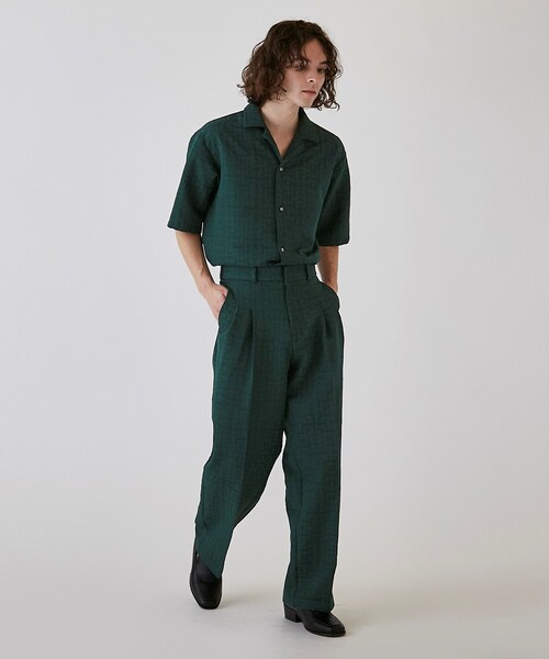 tk.TAKEO KIKUCHI（ティーケータケオキクチ）の「◆シャドウジャガードワイドストレートパンツ（その他パンツ・メンズ・ブラック系3/ダークグリーン系3/オレンジ系その他5・03/02）」の18枚目の写真