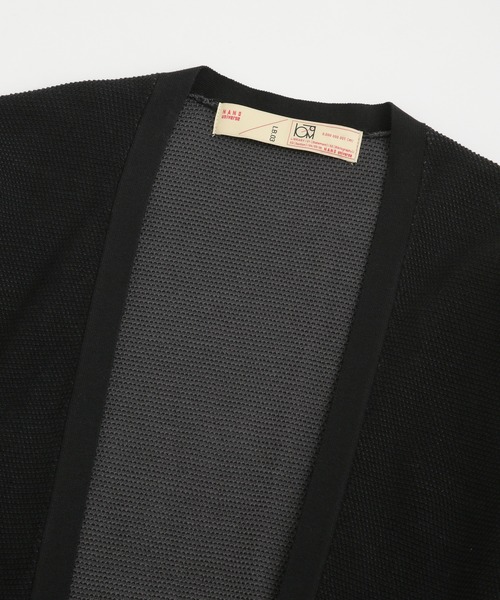 NANO universe（ナノユニバース）の「LB.03/コットンシルケット鹿の子トッパーカーディガン（カーディガン/ボレロ・メンズ・モカ/レッド/ブラック・S/M/L）」の11枚目の写真