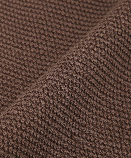 NANO universe（ナノユニバース）の「LB.03/コットンシルケット鹿の子トッパーカーディガン（カーディガン/ボレロ・メンズ・モカ/レッド/ブラック・S/M/L）」の15枚目の写真