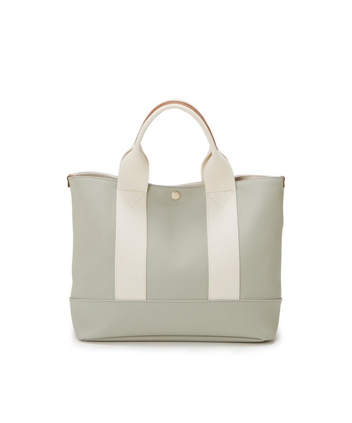 Breath TOPKAPI(ブレストプカピ)の「【Breath TOPKAPI】 NEOCANVAS ネオキャンバス テープトートバッグ M(トートバッグ・レディース・ブラック/オフホワイト/ベージュ系その他3/ライトカーキ・FREE)」の20枚目の写真