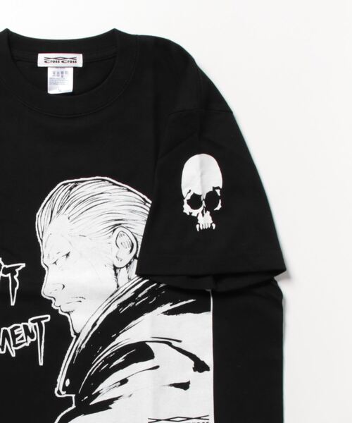 COLLARS（カラーズ）の「【CROWS&WORST】河内鉄生CrossCrossTシャツ（Tシャツ/カットソー・メンズ・ブラック・XL/XXL/L/M）」の8枚目の写真