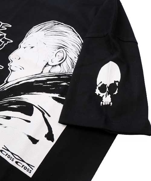 COLLARS（カラーズ）の「【CROWS&WORST】河内鉄生CrossCrossTシャツ（Tシャツ/カットソー・メンズ・ブラック・XL/XXL/L/M）」の6枚目の写真