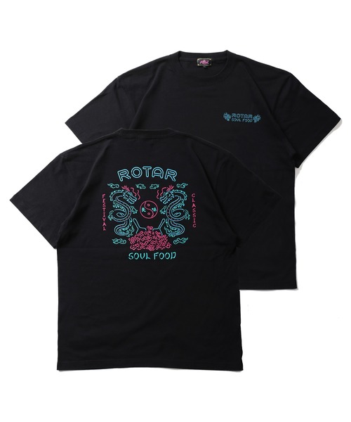 ROTAR(ローター)の「SOUL FOOD Tee(Tシャツ/カットソー・メンズ・ピンク/ブラック/イエロー系その他/ホワイト・SMALL/LARGE/MEDIUM/X-LARGE)」の3枚目の写真