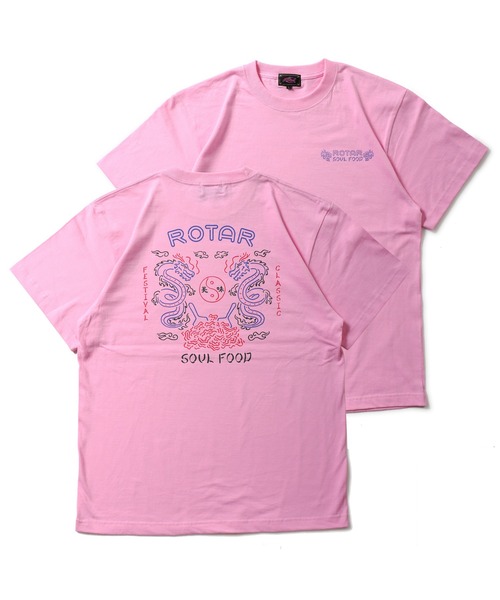 ROTAR(ローター)の「SOUL FOOD Tee(Tシャツ/カットソー・メンズ・ピンク/ブラック/イエロー系その他/ホワイト・SMALL/LARGE/MEDIUM/X-LARGE)」の5枚目の写真
