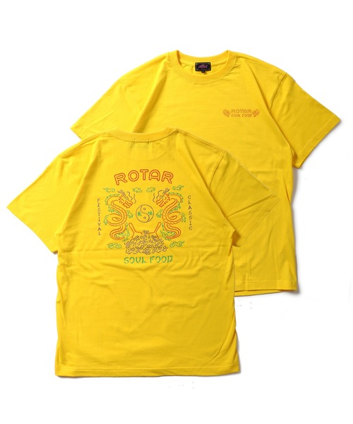 ROTAR(ローター)の「SOUL FOOD Tee(Tシャツ/カットソー・メンズ・ピンク/ブラック/イエロー系その他/ホワイト・SMALL/LARGE/MEDIUM/X-LARGE)」の6枚目の写真