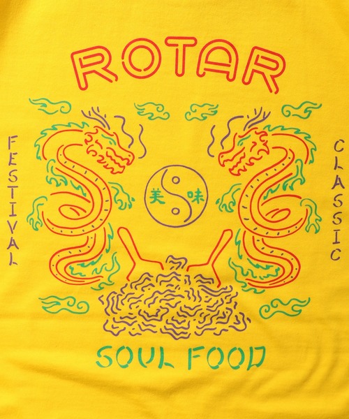 ROTAR(ローター)の「SOUL FOOD Tee(Tシャツ/カットソー・メンズ・ピンク/ブラック/イエロー系その他/ホワイト・SMALL/LARGE/MEDIUM/X-LARGE)」の11枚目の写真