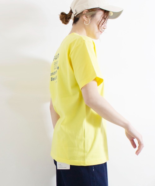 ALL ORDINARIES(オールオーディナリーズ)の「ALL ORDINARIES ストレートロゴT 2023(Tシャツ/カットソー・レディース・ホワイト/サックスブルー/イエロー/ネイビー/スミクロ・XS/S/M/L/XL)」の7枚目の写真