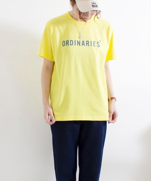 ALL ORDINARIES(オールオーディナリーズ)の「ALL ORDINARIES ストレートロゴT 2023(Tシャツ/カットソー・レディース・ホワイト/サックスブルー/イエロー/ネイビー/スミクロ・XS/S/M/L/XL)」の8枚目の写真