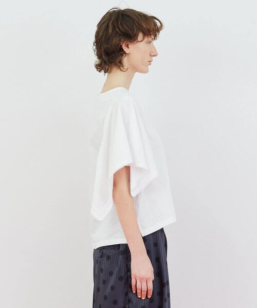 FRAPBOIS（フラボア）の「スクエアースリーブ カットソー（Tシャツ/カットソー・レディース・ブラック/ホワイト・1）」の3枚目の写真