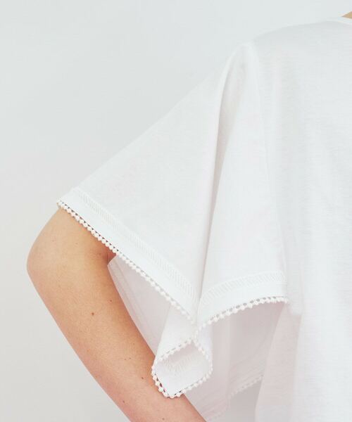 FRAPBOIS（フラボア）の「スクエアースリーブ カットソー（Tシャツ/カットソー・レディース・ブラック/ホワイト・1）」の11枚目の写真