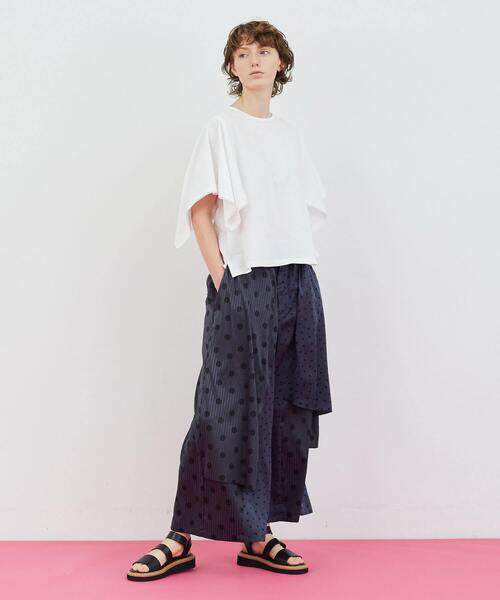 FRAPBOIS（フラボア）の「スクエアースリーブ カットソー（Tシャツ/カットソー・レディース・ブラック/ホワイト・1）」の20枚目の写真