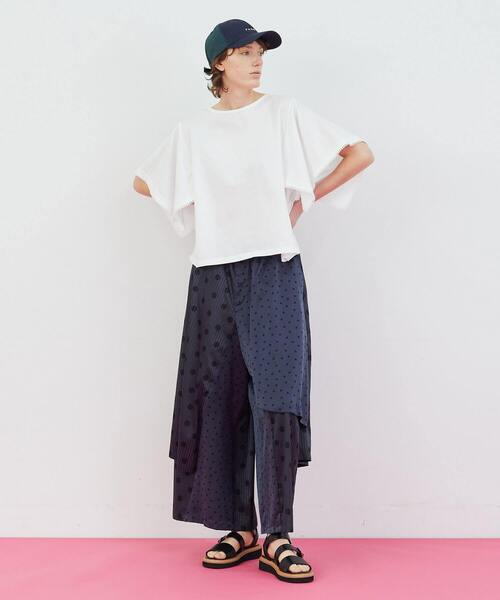 FRAPBOIS（フラボア）の「スクエアースリーブ カットソー（Tシャツ/カットソー・レディース・ブラック/ホワイト・1）」の15枚目の写真