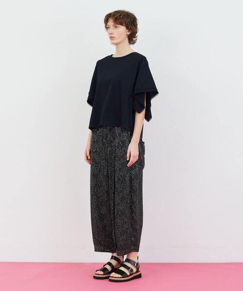 FRAPBOIS（フラボア）の「スクエアースリーブ カットソー（Tシャツ/カットソー・レディース・ブラック/ホワイト・1）」の5枚目の写真