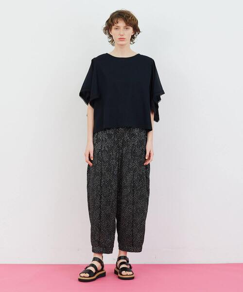 FRAPBOIS（フラボア）の「スクエアースリーブ カットソー（Tシャツ/カットソー・レディース・ブラック/ホワイト・1）」の9枚目の写真