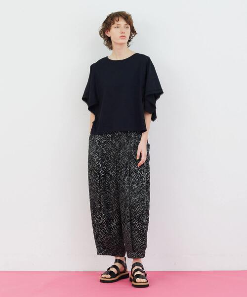 FRAPBOIS（フラボア）の「スクエアースリーブ カットソー（Tシャツ/カットソー・レディース・ブラック/ホワイト・1）」の13枚目の写真