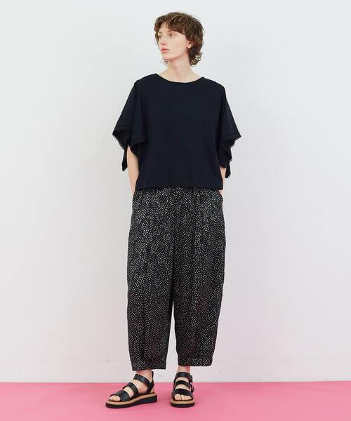 FRAPBOIS（フラボア）の「スクエアースリーブ カットソー（Tシャツ/カットソー・レディース・ブラック/ホワイト・1）」の19枚目の写真