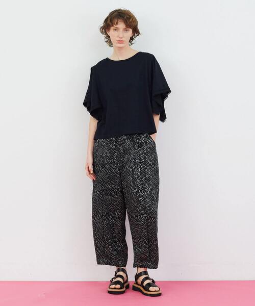 FRAPBOIS（フラボア）の「スクエアースリーブ カットソー（Tシャツ/カットソー・レディース・ブラック/ホワイト・1）」の16枚目の写真