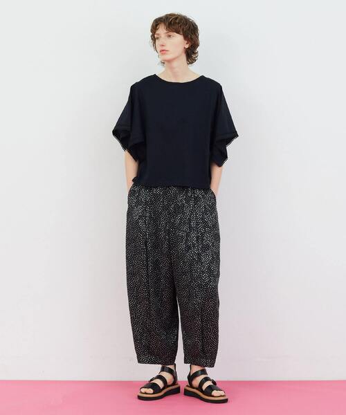 FRAPBOIS（フラボア）の「スクエアースリーブ カットソー（Tシャツ/カットソー・レディース・ブラック/ホワイト・1）」の10枚目の写真