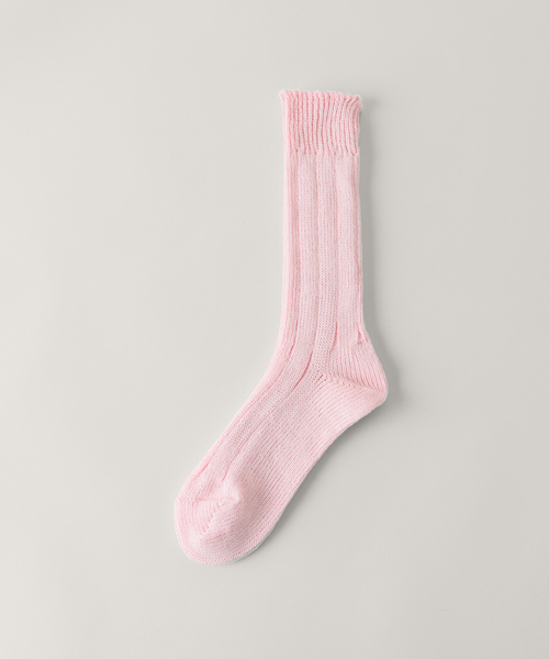 JOURNAL STANDARD LUXE(ジャーナルスタンダード ラックス)の「リネンワイドリブSOCKS(ソックス/靴下・レディース・ブラック/ブラウン/レッド/ピンク/パープル・FREE)」の5枚目の写真