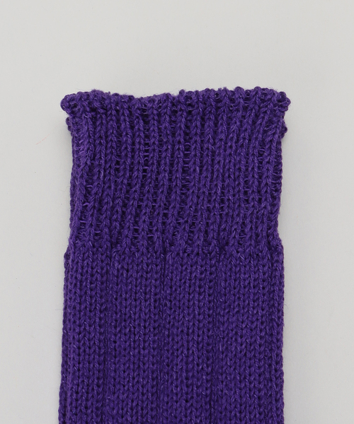 JOURNAL STANDARD LUXE(ジャーナルスタンダード ラックス)の「リネンワイドリブSOCKS(ソックス/靴下・レディース・ブラック/ブラウン/レッド/ピンク/パープル・FREE)」の6枚目の写真