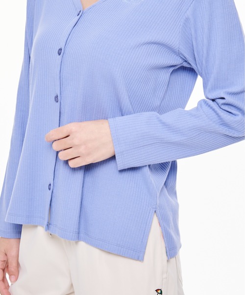 Arnold Palmer（アーノルドパーマー）の「ランダムリブ Vネック UV カーディガン（カーディガン/ボレロ・レディース・ブルー/ホワイト/イエロー・S/M/L）」の20枚目の写真