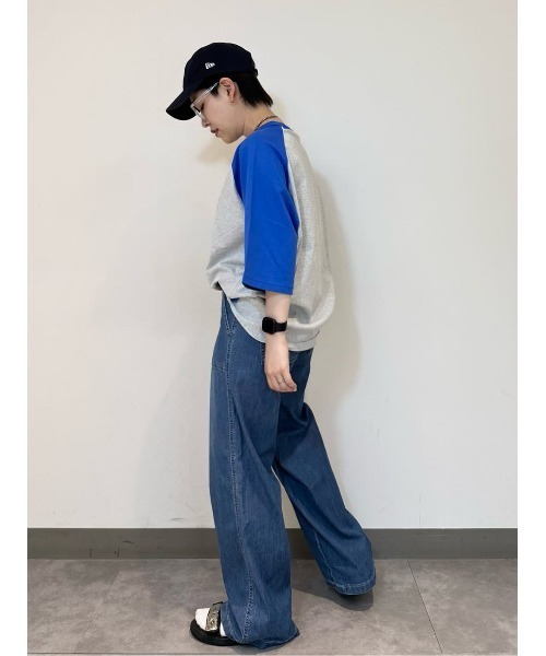 タイトデニムパンツ　オシャレ自由自在♡年中使えるスタイリッシュコーデ⭐︎ 楽天市場】フロントホックデザイン 美脚 デニム ワイドパンツ 40