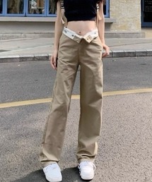 Ada. | ウエストベルト 折り返し デザインパンツ(その他パンツ)