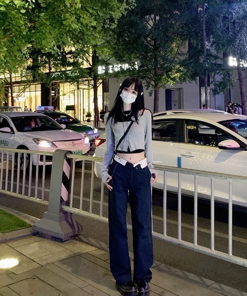 Ada.（エイダ）の「ウエストベルト 折り返し デザインパンツ（その他パンツ・レディース・ベージュ/ダークネイビー・L/M）」の15枚目の写真