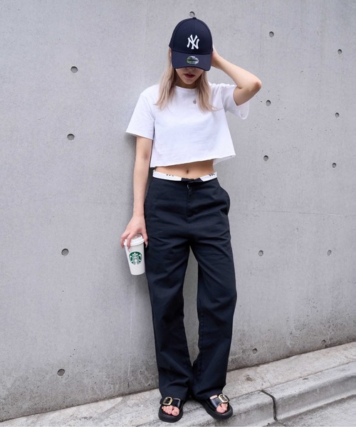 Ada.（エイダ）の「ウエストベルト 折り返し デザインパンツ（その他パンツ・レディース・ベージュ/ダークネイビー・L/M）」の21枚目の写真