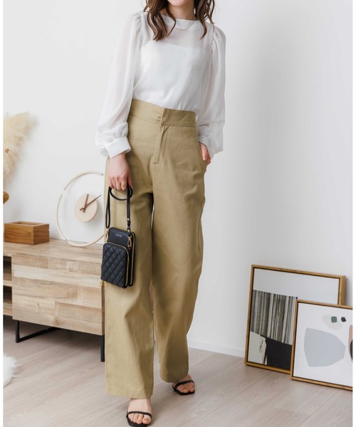 J.W.アンダーソン 20SSウェストベルトクロップドパンツ48 セール】ウエストベルト 折り返し デザインパンツ（その他パンツ