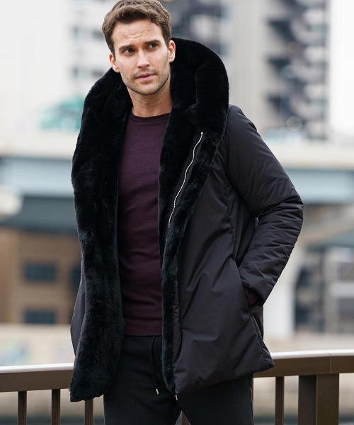 wjk（ダヴルジェイケイ）の「mj9199-witch coat コート（ダウンジャケット/コート・メンズ・カーキ/ブラック・L/M/S/XL）」の2枚目の写真