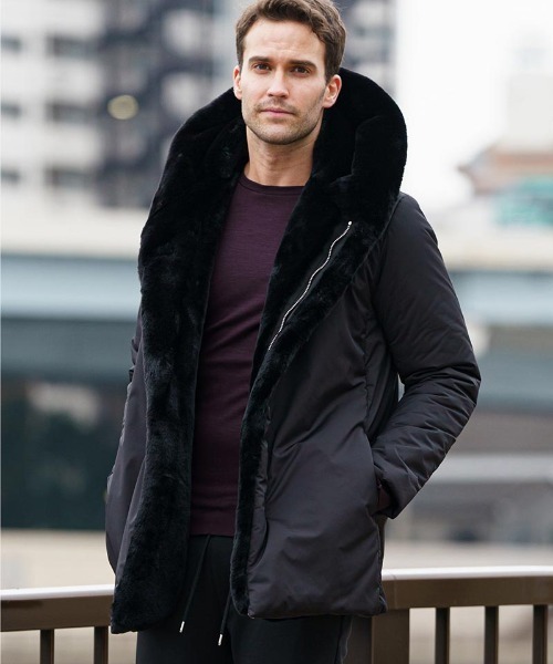 wjk（ダヴルジェイケイ）の「mj9199-witch coat コート（ダウンジャケット/コート・メンズ・カーキ/ブラック・L/M/S/XL）」の3枚目の写真