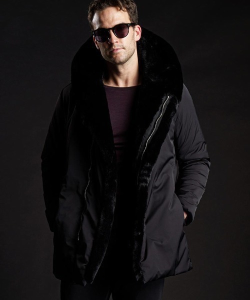 wjk（ダヴルジェイケイ）の「mj9199-witch coat コート（ダウンジャケット/コート・メンズ・カーキ/ブラック・L/M/S/XL）」の6枚目の写真