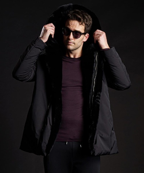 wjk（ダヴルジェイケイ）の「mj9199-witch coat コート（ダウンジャケット/コート・メンズ・カーキ/ブラック・L/M/S/XL）」の7枚目の写真