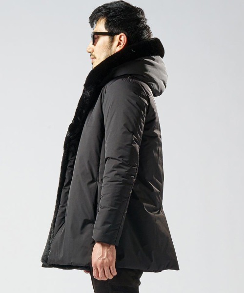 wjk（ダヴルジェイケイ）の「mj9199-witch coat コート（ダウンジャケット/コート・メンズ・カーキ/ブラック・L/M/S/XL）」の9枚目の写真