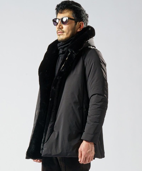 wjk（ダヴルジェイケイ）の「mj9199-witch coat コート（ダウンジャケット/コート・メンズ・カーキ/ブラック・L/M/S/XL）」の10枚目の写真