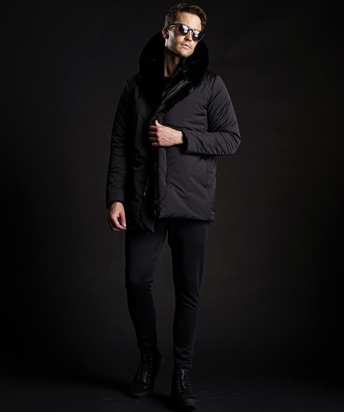 wjk（ダヴルジェイケイ）の「mj9199-witch coat コート（ダウンジャケット/コート・メンズ・カーキ/ブラック・L/M/S/XL）」の14枚目の写真