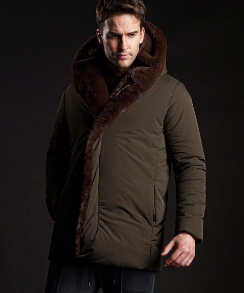 wjk（ダヴルジェイケイ）の「mj9199-witch coat コート（ダウンジャケット/コート・メンズ・カーキ/ブラック・L/M/S/XL）」の15枚目の写真