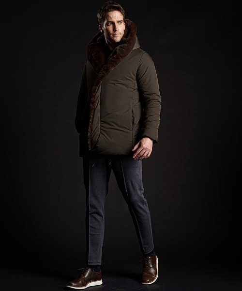 wjk（ダヴルジェイケイ）の「mj9199-witch coat コート（ダウンジャケット/コート・メンズ・カーキ/ブラック・L/M/S/XL）」の17枚目の写真