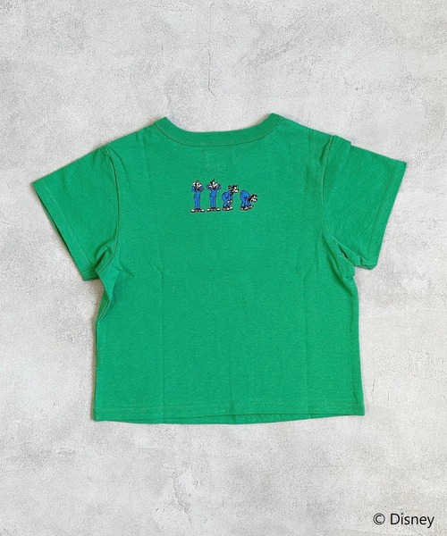 BIG FIELD（ビッグフィールド）の「【Disney】ミッキーマウス ハンソデTシャツ(80～150cm）（Tシャツ/カットソー・キッズ・チャコール/オレンジ/グリーン/アイボリー・80/90/95/100/110/120/130/140/150）」の7枚目の写真