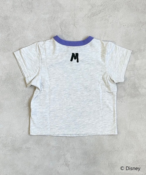BIG FIELD（ビッグフィールド）の「【Disney】ミッキーマウス ハンソデTシャツ(80～150cm）（Tシャツ/カットソー・キッズ・チャコール/オレンジ/グリーン/アイボリー・80/90/95/100/110/120/130/140/150）」の15枚目の写真